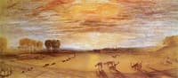 Petworth Park, with Lord Egremont and His Dogs; Sample Study