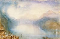 Lake Lucerne: The Bay of Uri from above Brunnen