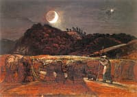 Cornfield by Moonlight with the Evening Star