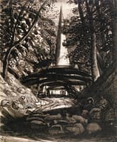 A Country Road Leading towards a Church