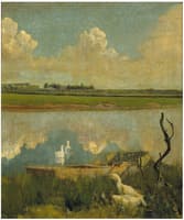 Geese on the Leie