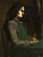 Woman with a Green Apron
