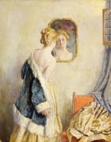 Girl Looking in a Mirror
