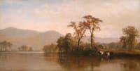 Cows in the Hudson River