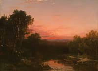 Sunset over the Catskills