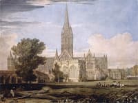 A General View of Salisbury Cathedral from the Bishop's Garden