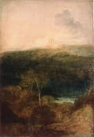 An Unfinished View of Fonthill Abbey, with Bitham Lake