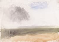 Salisbury from Old Sarum, with a Raincloud: Preparatory Study