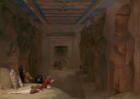 The Hypostyle Hall of the Great Temple at Abu Simbel, Egypt