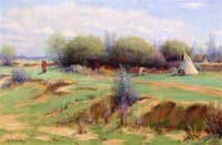 Indian Encampment in Spring