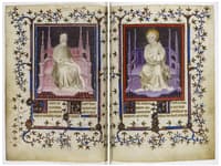 Psalter of Jean, Duc de Berry ~ Credo apostolique: Jeremiah and Peter