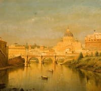 Rome, the Bridge of Sant'Angelo (detail)
