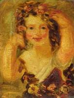 Sketch: Portrait of a Young Girl (thought to be Miss Hobbs)