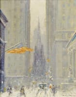 View of Trinity Church, Manhattan, New York
