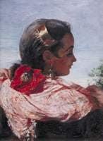 Head of a Spanish Girl