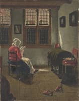 A Woman Reading, after Pieter Janssens Elinga