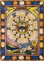 Circular Weekly Calendar Indicating Every Day