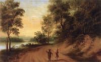 View of Road along River al Mulberry
