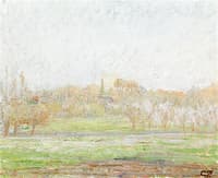 View of Bazincourt, Fog