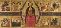 The Virgin and Child Enthroned, with Scenes of the Nativity and the Lives of the Saints