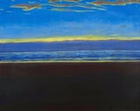 Marine, plage sombre
