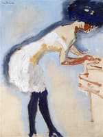 Woman Grooming Herself
