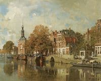 The verdronken oord with the Accijnstoren, Alkmaar