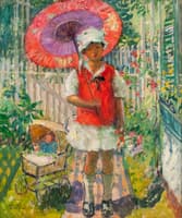 Girl with Red Parasol