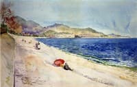 On the Beach below the Promenade des Anglais, Nice, France