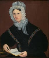 Woman with Black Paisley Shawl (Mrs. Zachariah Flagler ?)