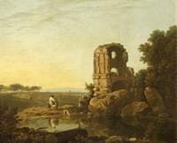 View in the Strada Nomentana, Italy