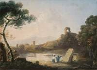 Lake Avernus with a Sarcophagus