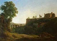 Italian Landscape with Figures and Ruins