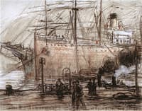 Moored Vessels and Tugs