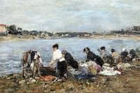 Laundresses on the Banks of the Touques