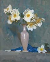 Roses in a Cream Vase
