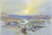 Distant View of Regensburg from the Dreifaltigkeitsberg
