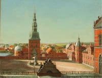 Udsigt fra Frederiksborg Slot over Hillerød