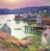 Port Town at Dawn