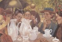 Family Having Coffee