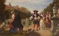 Elegant Company in a Garden