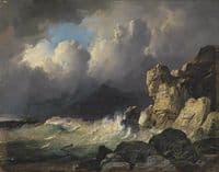 Stormy coastline