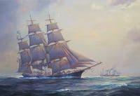 Clipper Ship at Sea