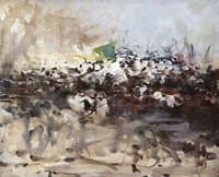 Battle Scene, Omburman