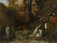 The Percecutors of Christians by the Entrance to Catacombs