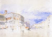 On the Grand Canal near the Rialto, with the Fabbriche Nuove...