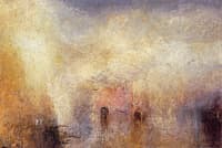 Scene in Venice, probably Looking down the Grand Canal from alongside the Palazzo Mocenigo
