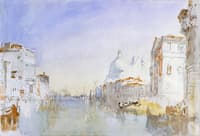 Looking down the Grand Canal to Palazzo corner della Ca'Grande and Santa Maria della Salute