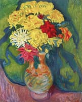 Vase of Dahlias