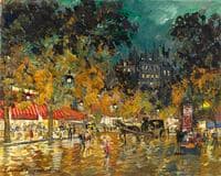 Paris Night Scene